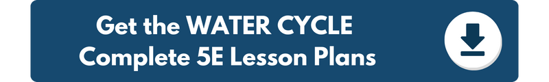 A banner which reads "Get the WATER CYCLE Complete 5E Lesson Plans". 