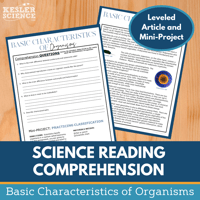 Cover Basic Characteristics of Organisms