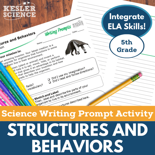 TEKS 5.13A Organism Structures & Functions for 5th Grade Science