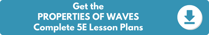 A banner which reads "Get the PROPERTIES OF WAVES Complete 5E Lesson Plans". 