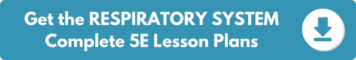 A banner which reads "Get the RESPIRATORY SYSTEM Complete 5E Lesson Plans". 