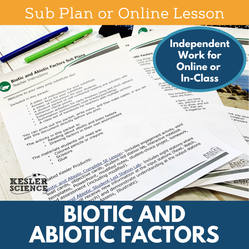 Cover Biotic and Abiotic Factors