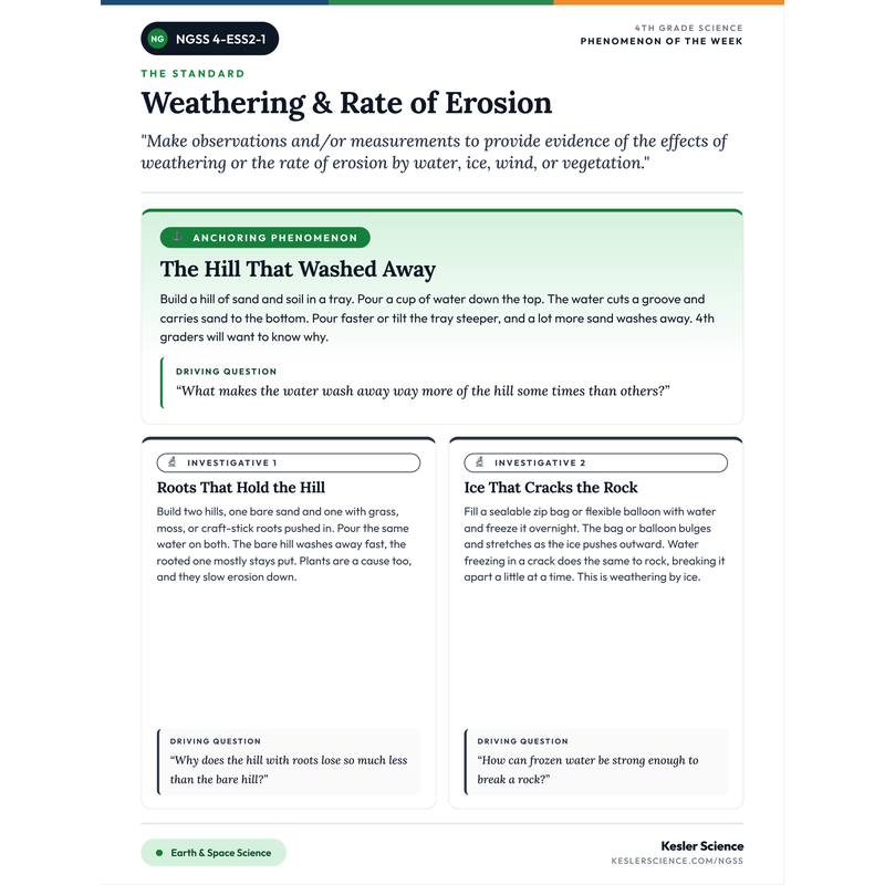 Phenomenon-of-the-Week for 4-ESS2-1 cover