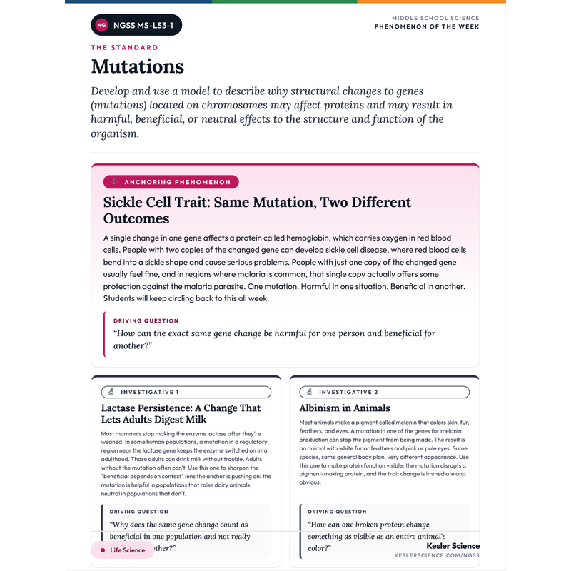 Phenomenon-of-the-Week for MS-LS3-1 cover