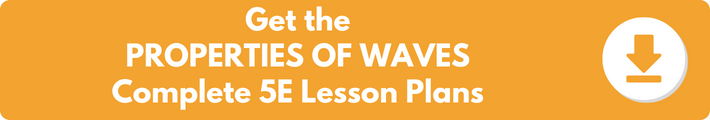 A banner which reads "Get the PROPERTIES OF WAVES Complete 5E Lesson Plans". 