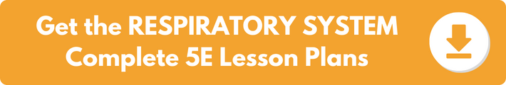 A banner which reads "Get the RESPIRATORY SYSTEM Complete 5E Lesson Plans". 