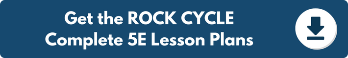 A banner which reads "Get the ROCK CYCLE Complete 5E Lesson Plans". 