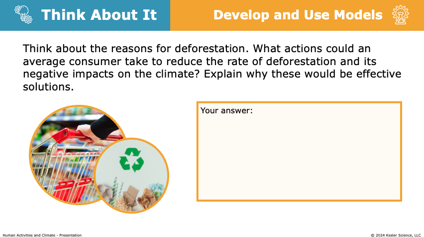 Think About It: consumer actions to reduce deforestation and climate impact