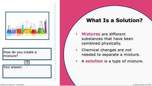 what is a solution: a type of mixture where substances are physically combined without chemical change