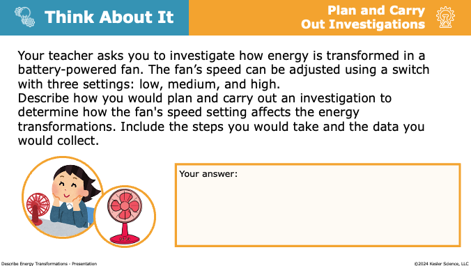 think about it prompt investigating energy transformations in a battery-powered fan