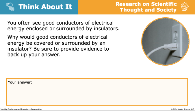 think about it prompt explaining why electrical conductors are surrounded by insulators