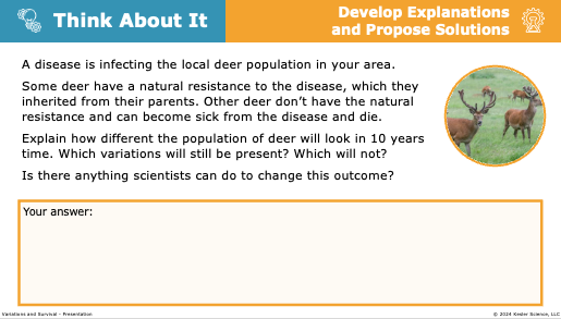 Think About It predicting how disease resistance variations shape a deer population