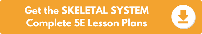 A banner which reads "Get the SKELETAL SYSTEM Complete 5E Lesson Plans". 