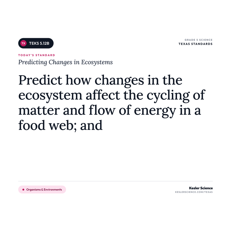 Predicting Changes in Ecosystems — I Can Poster Pack cover
