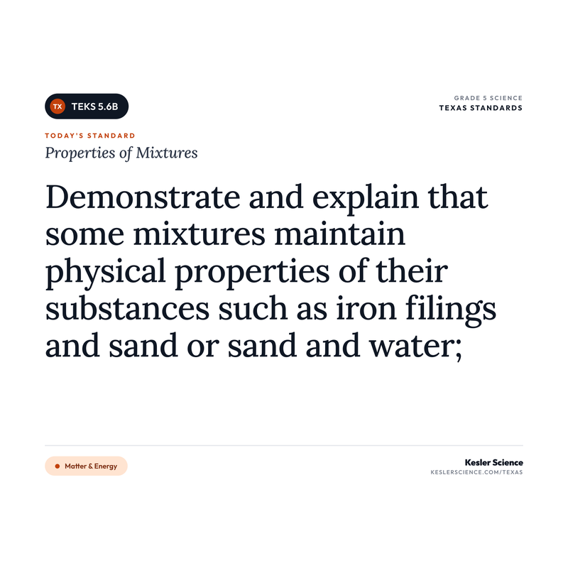 Properties of Mixtures — I Can Poster Pack cover