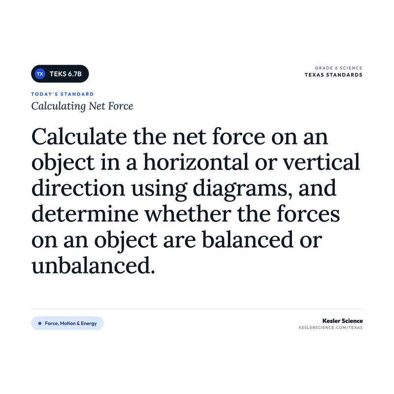 Calculating Net Force — I Can Poster Pack cover