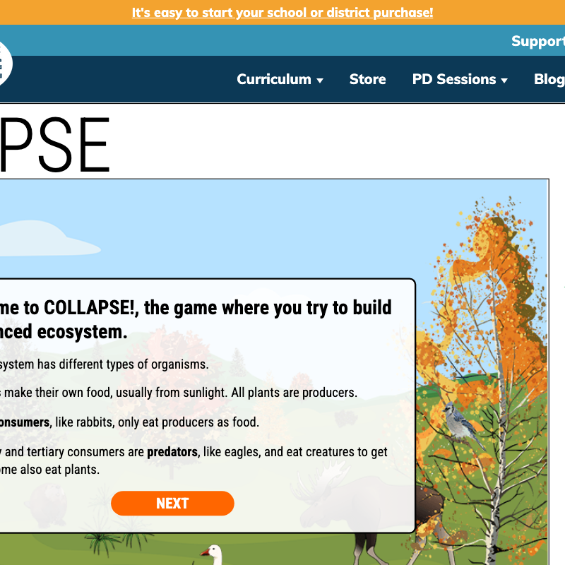 Collapse: Ecosystem Balance Game cover